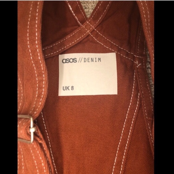 ASOS Rust Overall Dress - Picture 4 of 5